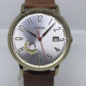 Fossil ES3750 Vintage Muse Silver Dial Tan Leather